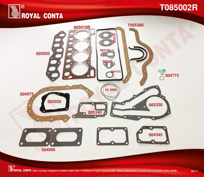 Motor Takım Conta (Süper) Keçesiz