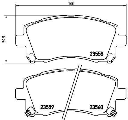 ÖN FREN BALATA SUBARU FORESTER 2,0L S Turbo 97-02 / OUTBACK 2,5L 3,0L 99-09