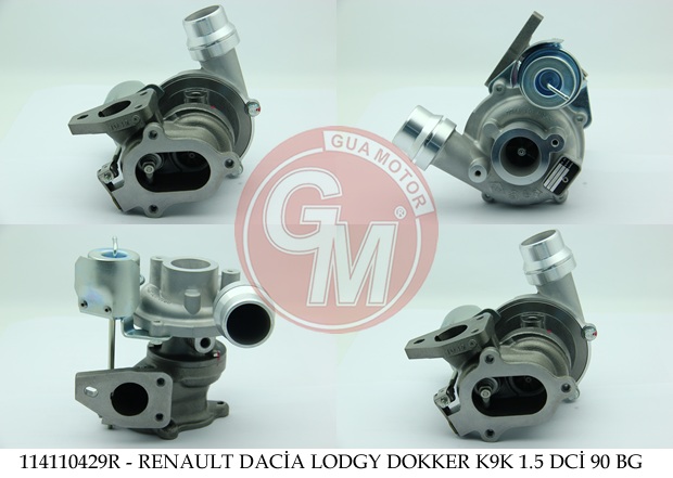 TURBO ŞARJ RENAULT DACİA LOGAN MCW LODGY DOKKER SANDERO DUSTER 4X4 K9K 1.5 DCİ 65-75BG