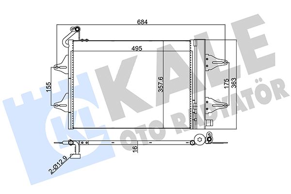 KLİMA RADYATÖRÜ VW-SKODA-SEAT-POLO-FABİA-ROOMSTER-İBİZA-CORDOBA 01>