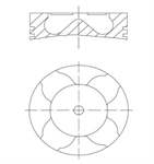 Piston Segman (87-71687 Std) 84.00MM Std