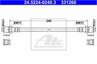 Fren Hortumu 240MM Arka