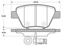 FREN BALATASI ARKA (GDB1841) CADDY 2009 -