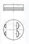 Piston Segman 84.00 Mm (+0.25) M50 B25 Tu