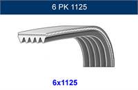 Kanallı Kayış (6PK1125) Klimali TU3JP TU5JP4 ET3J4 307 Em 107