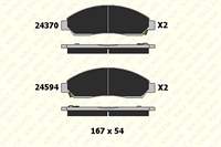 Ön Fren Disk Balatası Isuzu D-max 4×2 4×4 04>10