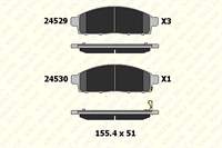 ON FREN BALATASI MITSUBISHI L200 2.5 D 4×4 2006-2012 PAJERO 2008-> L200 2.4 2015-> FIAT FULLBACK 15->