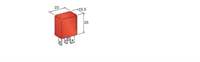 Micro Röle 12V 30 Amper 4 Fişli Kırmızı