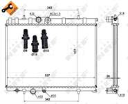 Motor Su Radyatörü P206 P206+ (T3E) 1,4 / 1,6 16V / 2,0 16V / 1,4HDI Klimali P206 TU5JP4 (1,6 16V) Olcu: (537*377*26) Easy Fit