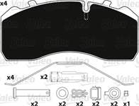 DISK FREN BALATASI (ON-ARKA) - IVECO / EUROCARGO - TECTOR / MAN - TGS II / MERCEDES-BENZ - ATEGO 3 (19.5'' TEKERLEK ICIN) - (SENSORLU)