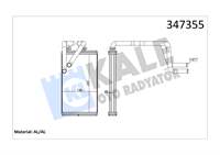KALORIFER RADYATORU MITSUBISHI ASX 2010> LANCER 2007> OUTLANDER 2006 2012