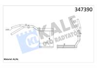 KALORIFER RADYATORU FOCUS II 03>11 FOCUS II C MAX 04>11 KUGA 08>12 MAZDA 3 06>09 MAZDA 5 05> VOLVO C30 C70 II S40 II V50 06>12