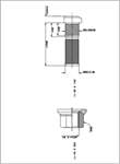 BIJON VE SOMUNU PULLU ON ELIPS KAFA AXOR M22x1.5x68 (MAGNI KAPLAMA)