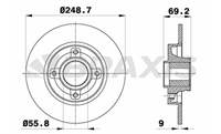 ARKA FREN DISK AYNASI SENSOR HALKASI ILE C4 C3 PICASSO DS3 C3 III P207 P307 P208 P2008 1.4 16V / 1.6