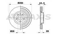 ON FREN DISK AYNASI C8 P807 EXPERT II JUMPY II SCUDO II DW10 (2.0 HDI 8V) 00>
