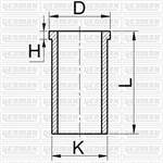 SILINDIR GOMLEK MERCEDES OM 364A OM 366 A LA / 2517 2521 2524 STD 97,5 MM
