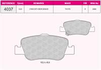 FREN BALATASI ARKA TOYOTA AURIS 1.4 D4D 1.6 07-> COROLLA 1.4 D4D 1.6 07-12 IKAZ KABLOLU