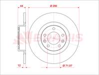FREN DISKI ARKA 508 10> DUZ 289.7mm