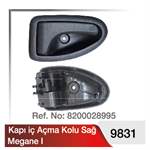 Kapı İç Açma Kolu Siyah Sağ