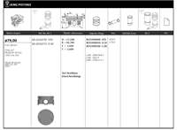 Motor Piston+segmani Std. (Riken) 79,00mm Şapkali