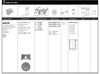 Motor Piston+segmani (Riken) 86,00+1,00mm Cap