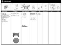 Motor Piston+segmani (Riken) 77,60+0,50mm Cap