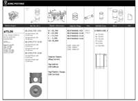 Motor Piston+segmani (Riken) 75,00+STDmm Cap