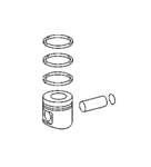 MOTOR PISTON-SEGMAN 97.50 MM (0.30 DUSUK) M-BENZ OM 366 2521 2517