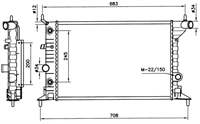 Motor Su Radyatör X16XEL X20XEV Klimasiz A / T