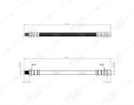 FREN HORTUMU ARKA MERCEDES W201 W202 W124 W126 W140 R129