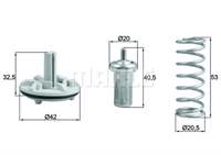 Termostat Komple 80°C
