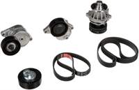 SU POMPASI + KANALLI KAYIS SETI (GERGI RULMANI+GERGI KUTUGU+DEVIRDAIM+KAYIS+KLIMA KAYISI+KLIMA GERGI KUTUGU)BMW E39 E38 E46 E53