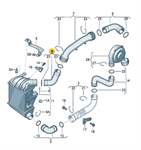 TURBO HORTUMU 1,9TDI POLO 02>10 FABIA 00>08 IBIZA 02>10 CORDOBA 06>09