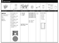 Piston + Segman 82.2MM +0.50MM (O.20MM Kısa) (Riken Segmanli) 206 1.9 D*306 1.9 D*expert 1.9 D*partner 1.9 D DW8 Engine