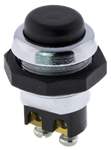 Metal Buton Siyah 12-24 Vdc / 10A 125-250 Vac / 2A