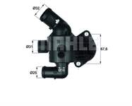 Termostat Gövdesi 92 C Oringli