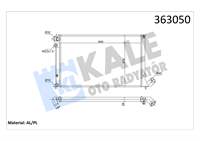 Motor Su Radyatorupeugeot 406 (8B,8E,8F) 2.0I 16V Ac (At) 95<04 [ Mekanik ] [ 640X416X34 ]