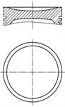 Piston+segman Focus-c Max 100PS Std 1.6 Zetec-s 16V (79MM) (Std)