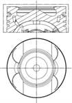 Piston+segman 84,01MM Std