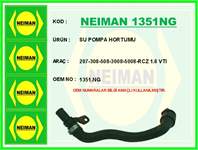 SU POMPA HORTUMU PLASTIK BORU HARIC BERLINGO (B9)C3 PICASSO-C4-C5-207-3008-308-5008-508-DS3-DS4-DS5