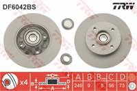 Arka Fren (Ayna) Diski P308 SW P308 Coupe C4 (B7) / (Tek Teker Icin) / (DIAM:249 Ep 9) / (Hava Sogutmasiz)
