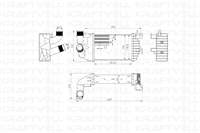 TURBO RADYATORU (INTERCOOLER) ASTRA H-ZAFIRA (AL/PL/BRZ) (262X181.5X62)