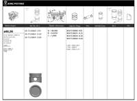 Piston Segman XU10J2-XU10J2 Te-xu 10J2 Z Dizel 2446 Cc*boxer 2,5 D*1996 (86MM+0.60 Farkli)