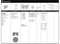 Motor Piston + Segman X16XE-X16XEL Astra*corsa*tigra*zafira*vectra (79MM+1.00 Farkli)