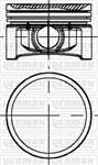 MOTOR PISTON SEGMAN CLIO 1,2 16V D4F (69,00mm) / (0,50)
