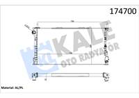 Motor Su Radyatörü Connect 1,8TDCI 75PS / 90PS / 110PS 02 /> Klimali (2 Sira Al+pl)