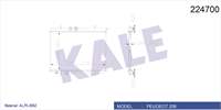 Motor Su Radyatörü P206 P206+ (T3E) 1,1I / 1,4I / 1,6 16V 98> Klimali (1 Sira Alb Sistem)