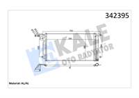 KLIMA RADYATORU KONDANSER POLO AUDI A1 1,0 / 1,2 / 1,4 / 2,0TFSI 1,4BENZ / 1,6TDI 09> (615x334x16)