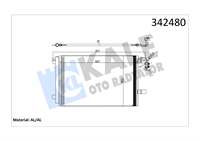 KLIMA RADYATORU T5 03> 687×452×16 OTO / MEK SANZIMAN