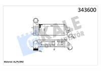 TURBO SOGUTUCU RADYATOR (INTERCOLL) P406 P607 C5 DW10ATED (2,0HDI 8V) DW12TED4 (2,2HDI 16V) OLCU: (298×133,4×85)